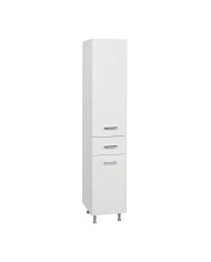 Apia Bathroom Furniture MDF Lacquer White base, washbasin, mirror-hidden cabinet