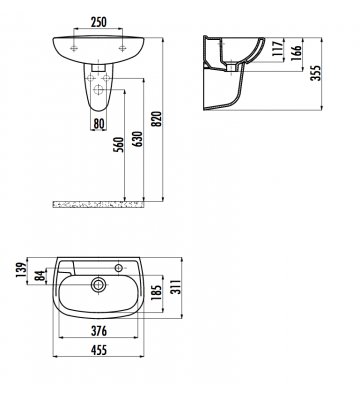 Suspended Column TEMA CREAVIT Apollo (SD260)