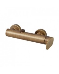 Bronze/Antique Brassed Armando Vicario Shower Column With Faucet & Tilting Head & Telephone with Bracket (500065-221)