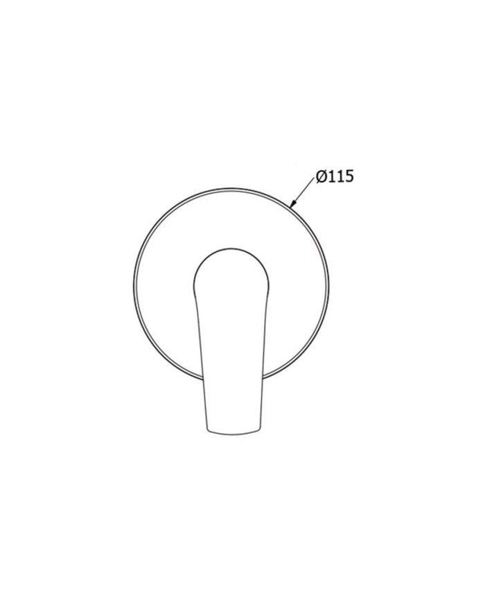 Modea Optima Chrome Single Outlet Built-in Faucet (00-07520)