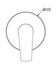 Modea Optima Chrome Single Outlet Built-in Faucet (00-07520)