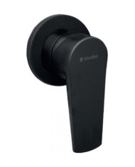 Modea Optima Black Matt Single Outlet Concealed Faucet With Rosette Ø69 (00-07530/B/B)