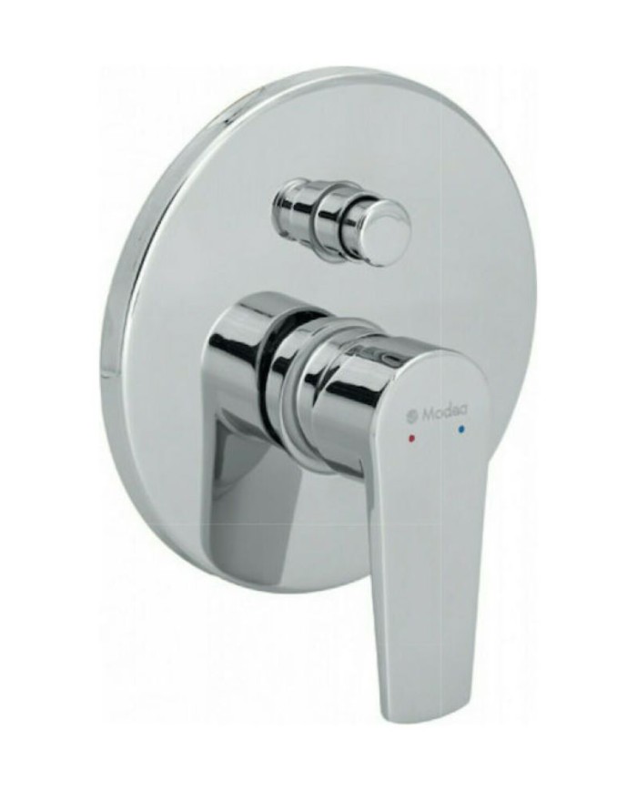 Built-in Shower Faucet 2 Outlets Modea Optima Chrome With Rosette Ø155 (00-07500)