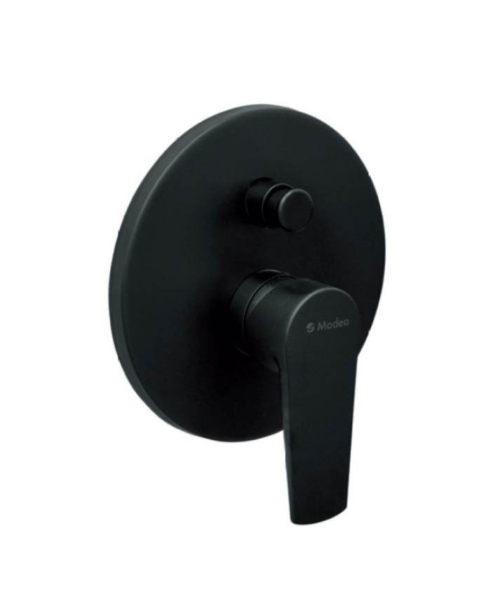 Modea Optima Black Built-in 2 Outlet Shower Faucet With Rosette Ø155 (00-07500/B)