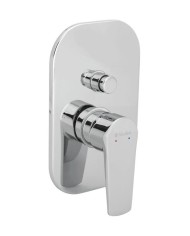 Modea Optima Chrome Built-in 2 Outlet Shower Faucet With Rosette 175x120 (00-07501)