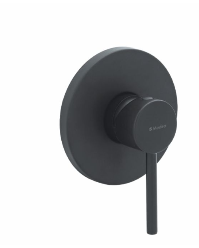 Modea Etna Black Matt Single Outlet Concealed Faucet With Rosette Ø115 (00-08620/B)