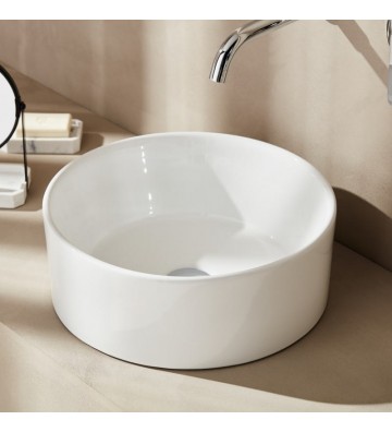Washbasin Seated Theme Style Ø40.5 White