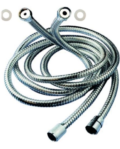 Εύκαμπτο Σπιράλ Τηλεφώνου Ντουζ Πτυσσόμενο Domistyle Inox AISI 304 (175-230cm) σε Blister