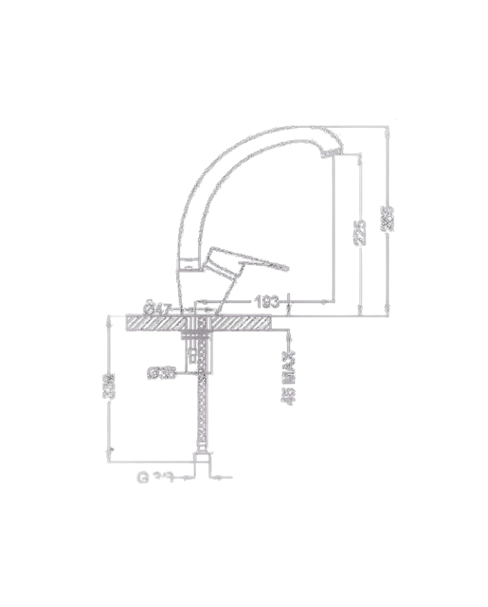 Sink faucet Tall Roxouni Rame Ambrosiana
