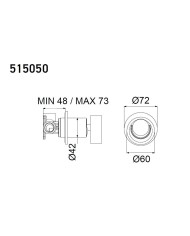 Εντοιχιζόμενο Σετ Λουτρού Armando Vicario Halo Gold Brushed  Μίκτης 2 Εξόδων & Κεφαλή Τοίχου Στρόγγυλη  & Τηλέφωνο με Στήριγμα