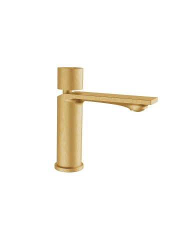 Μπαταρία Νιπτήρα Αναμεικτική Armando Vicario Halo Gold Brushed με Βαλβίδα clic-clac  (515010-201)