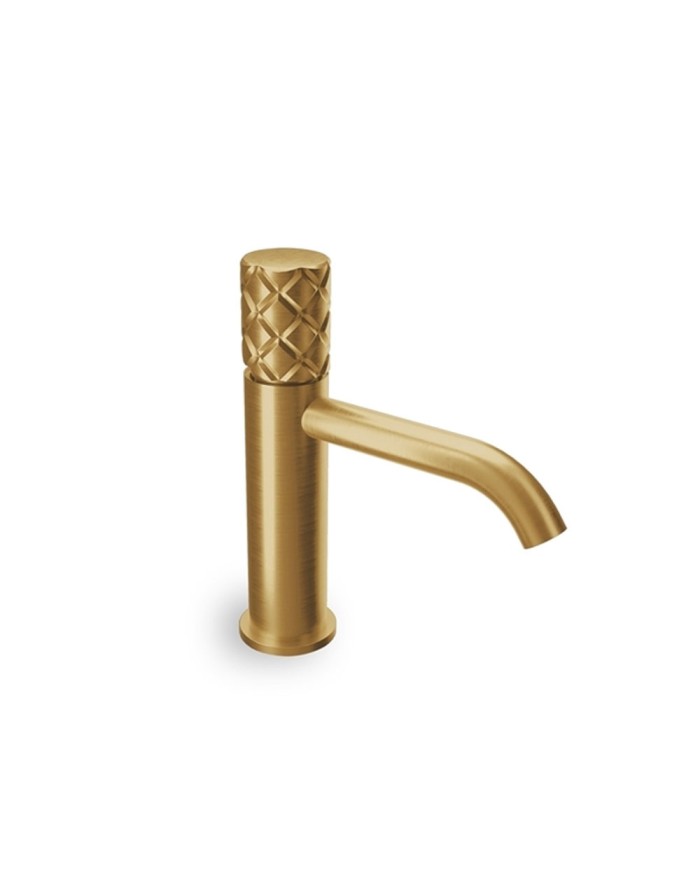 Μπαταρία Νιπτήρα Αναμεικτική Eurorama Eletta Chester Light Gold Brushed με Βαλβίδα clic-clac  (168309-201)