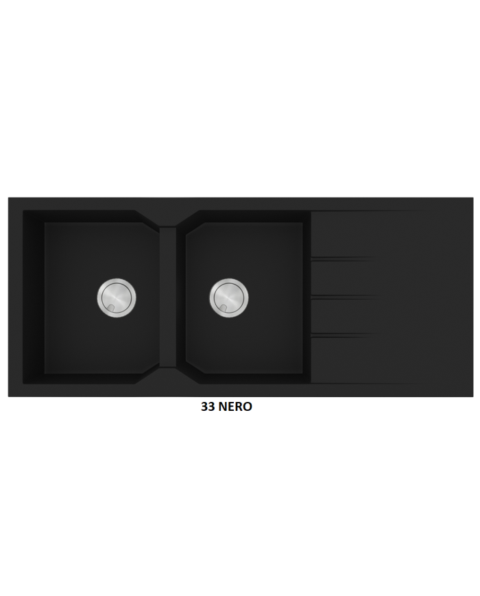 Granite Sink Sanitec Ultra Granite 800 116 2B 1D (116X50) Heavy Duty Reversible