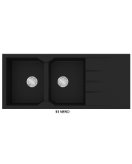 Granite Sink Sanitec Ultra Granite 800 116 2B 1D (116X50) Heavy Duty Reversible