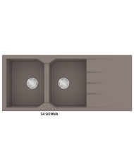 Granite Sink Sanitec Ultra Granite 800 116 2B 1D (116X50) Heavy Duty Reversible