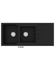 Granite Sink Sanitec Ultra Granite 801 116 2B 1D (116X50) Heavy Duty Reversible