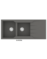 Granite Sink Sanitec Ultra Granite 801 116 2B 1D (116X50) Heavy Duty Reversible