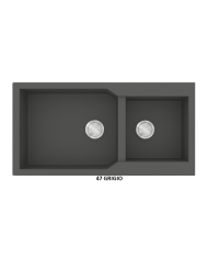 Granite Sink Sanitec Ultra Granite 803 98 2B (98X50) Heavy Duty Reversible