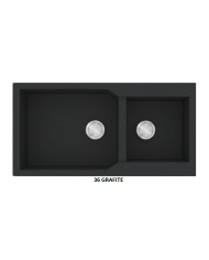 Sanitec Ultra Granite Granite Sink 804 86 2B (86X50) Heavy Duty Reversible