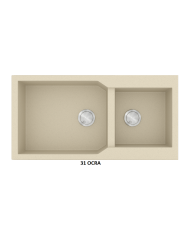 Sanitec Ultra Granite Granite Sink 804 86 2B (86X50) Heavy Duty Reversible