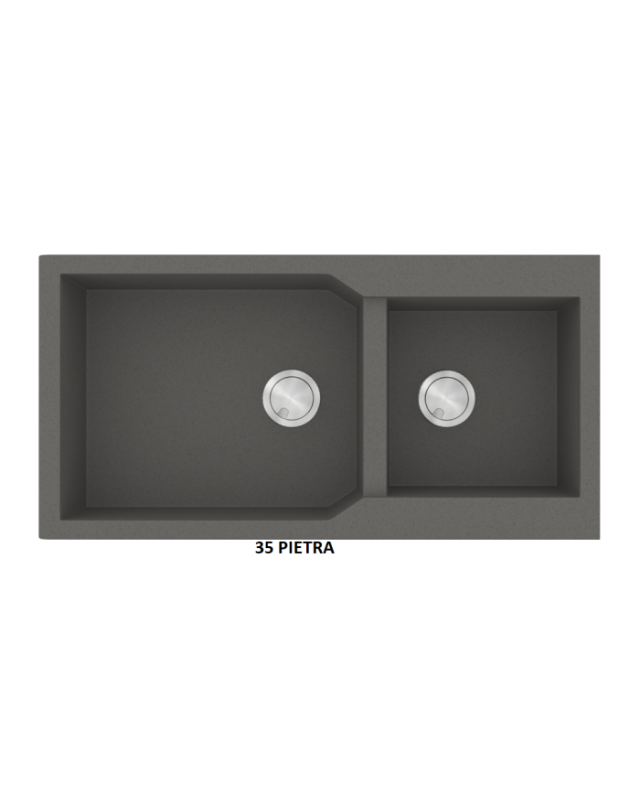 Sanitec Ultra Granite Granite Sink 804 86 2B (86X50) Heavy Duty Reversible