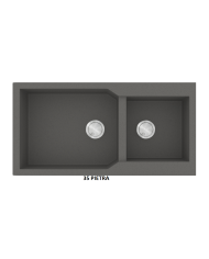 Sanitec Ultra Granite Granite Sink 804 86 2B (86X50) Heavy Duty Reversible