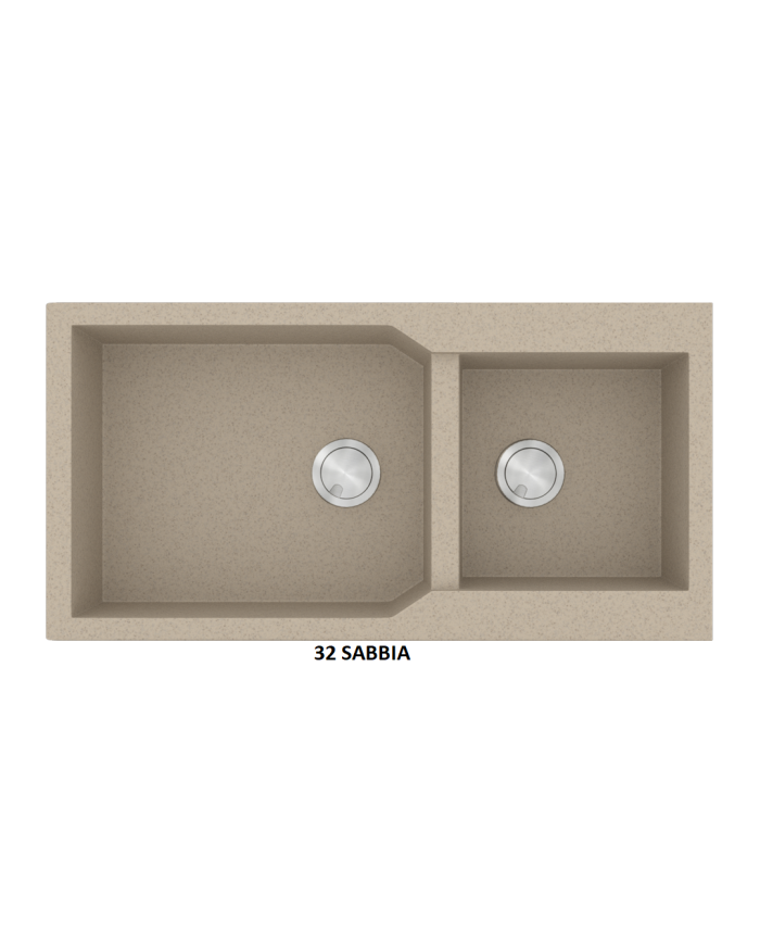 Sanitec Ultra Granite Granite Sink 804 86 2B (86X50) Heavy Duty Reversible