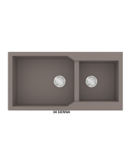 Sanitec Ultra Granite Granite Sink 804 86 2B (86X50) Heavy Duty Reversible