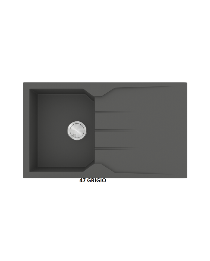 Νεροχύτης Γρανιτένιος Sanitec Ultra Granite 805 86 1B 1D (86X50) Βαρέως Τύπου Αντιστρεφόμενος