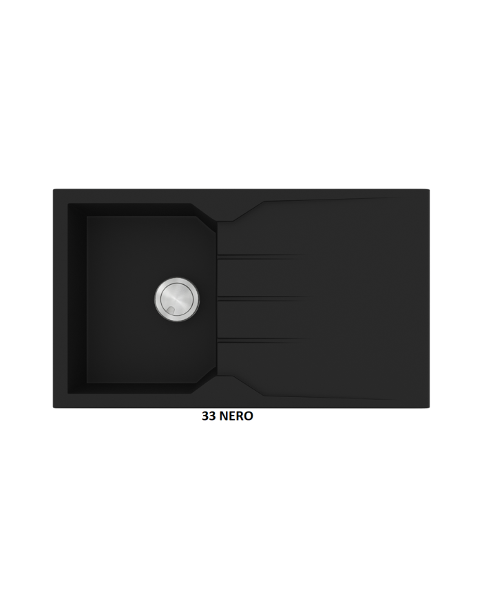 Νεροχύτης Γρανιτένιος Sanitec Ultra Granite 805 86 1B 1D (86X50) Βαρέως Τύπου Αντιστρεφόμενος