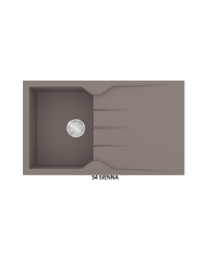 Granite Sink Sanitec Ultra Granite 805 86 1B 1D (86X50) Heavy Duty Reversible