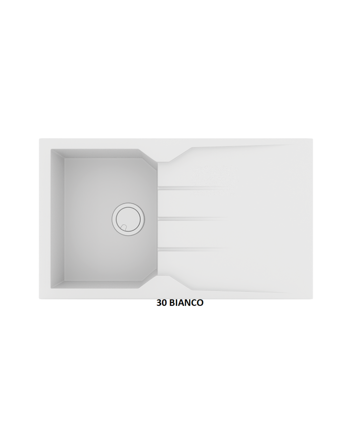 Νεροχύτης Γρανιτένιος Sanitec Ultra Granite 805 86 1B 1D (86X50) Βαρέως Τύπου Αντιστρεφόμενος