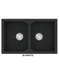 Granite Sink Sanitec Ultra Granite 806 79 2B (79X50) Heavy Duty