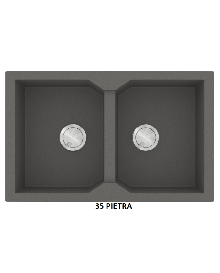 Νεροχύτης Γρανιτένιος Sanitec Ultra Granite 806 79 2B (79X50) Βαρέως Τύπου