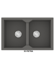 Granite Sink Sanitec Ultra Granite 806 79 2B (79X50) Heavy Duty