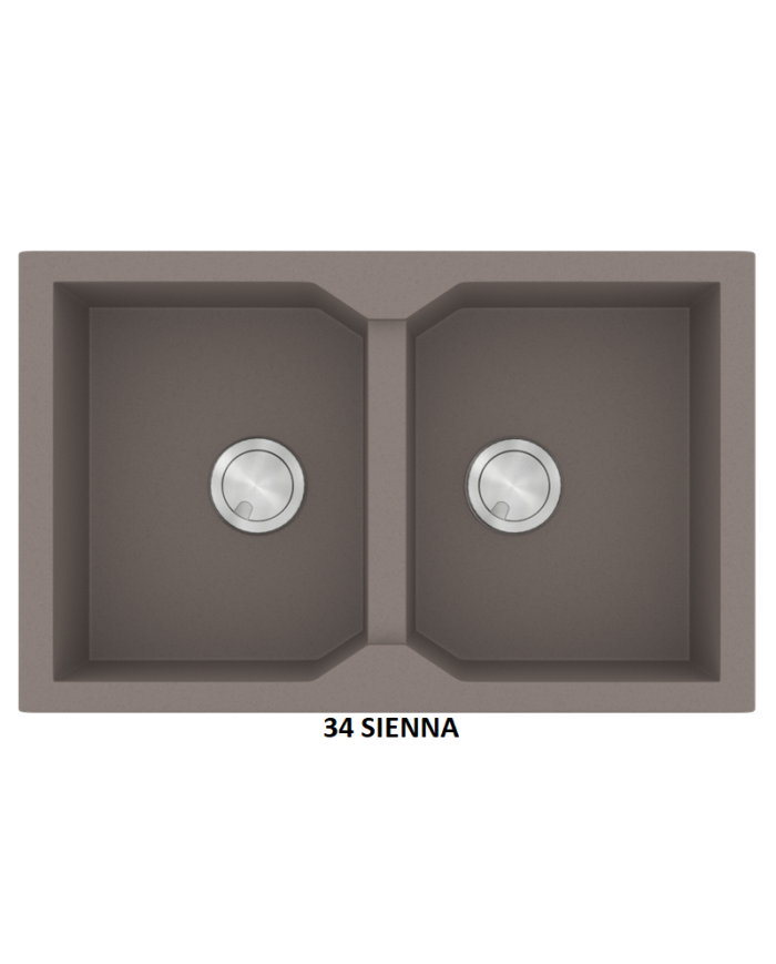 Granite Sink Sanitec Ultra Granite 806 79 2B (79X50) Heavy Duty