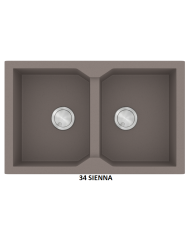 Νεροχύτης Γρανιτένιος Sanitec Ultra Granite 806 79 2B (79X50) Βαρέως Τύπου