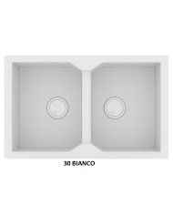 Νεροχύτης Γρανιτένιος Sanitec Ultra Granite 806 79 2B (79X50) Βαρέως Τύπου