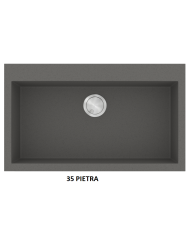 Granite Sink Sanitec Ultra Granite 808 79 1B (79X50) Heavy Duty