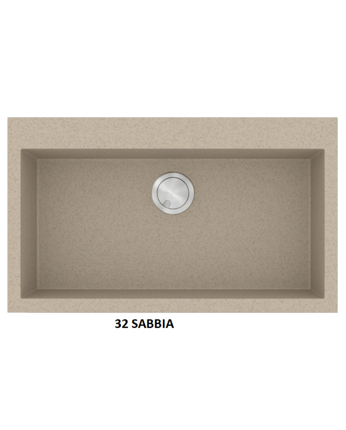 Granite Sink Sanitec Ultra Granite 808 79 1B (79X50) Heavy Duty