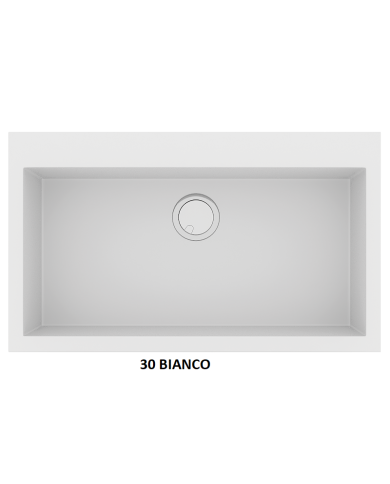 Νεροχύτης Γρανιτένιος Sanitec Ultra Granite 808 79 1B (79X50) Βαρέως Τύπου