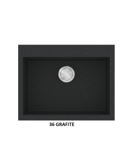 Νεροχύτης Γρανιτένιος Sanitec Ultra Granite 809 60 1B (60X50) Βαρέως Τύπου