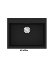 Νεροχύτης Γρανιτένιος Sanitec Ultra Granite 809 60 1B (60X50) Βαρέως Τύπου