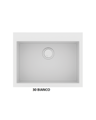 Νεροχύτης Γρανιτένιος Sanitec Ultra Granite 809 60 1B (60X50) Βαρέως Τύπου