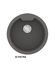 Νεροχύτης Γρανιτένιος Sanitec Ultra Granite 810 51 1B (Ø51) Βαρέως Τύπου