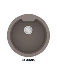 Granite Sink Sanitec Ultra Granite 810 51 1B (Ø51) Heavy Duty