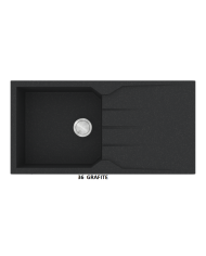 Granite Sink Sanitec Ultra Granite 811 1B 1D (100X50) Heavy Duty