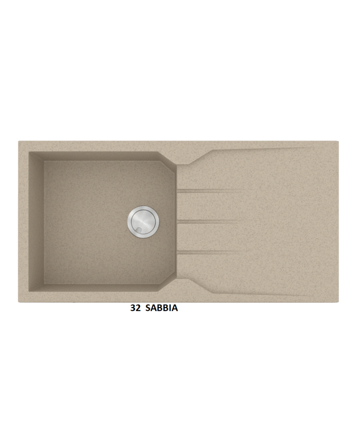 Granite Sink Sanitec Ultra Granite 811 1B 1D (100X50) Heavy Duty