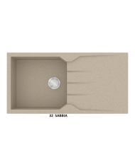 Granite Sink Sanitec Ultra Granite 811 1B 1D (100X50) Heavy Duty