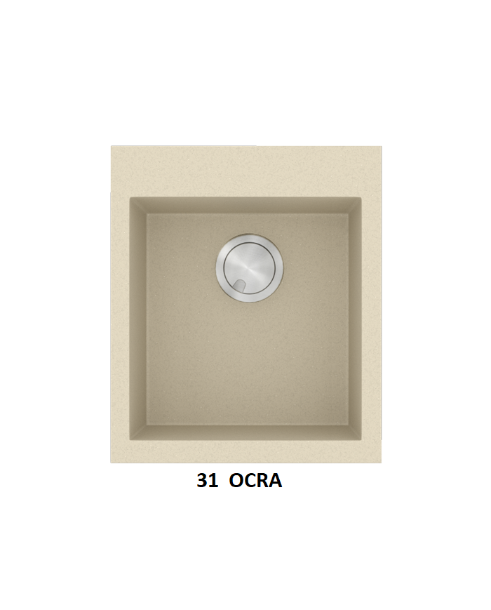 Νεροχύτης Γρανιτένιος Sanitec Ultra Granite 813 45 1B  (45X50) Βαρέως Τύπου